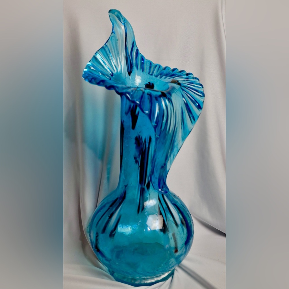 BAIJIAN Hand Blown Rare Vintage multi-colored Glass Vase by Essie Zareh